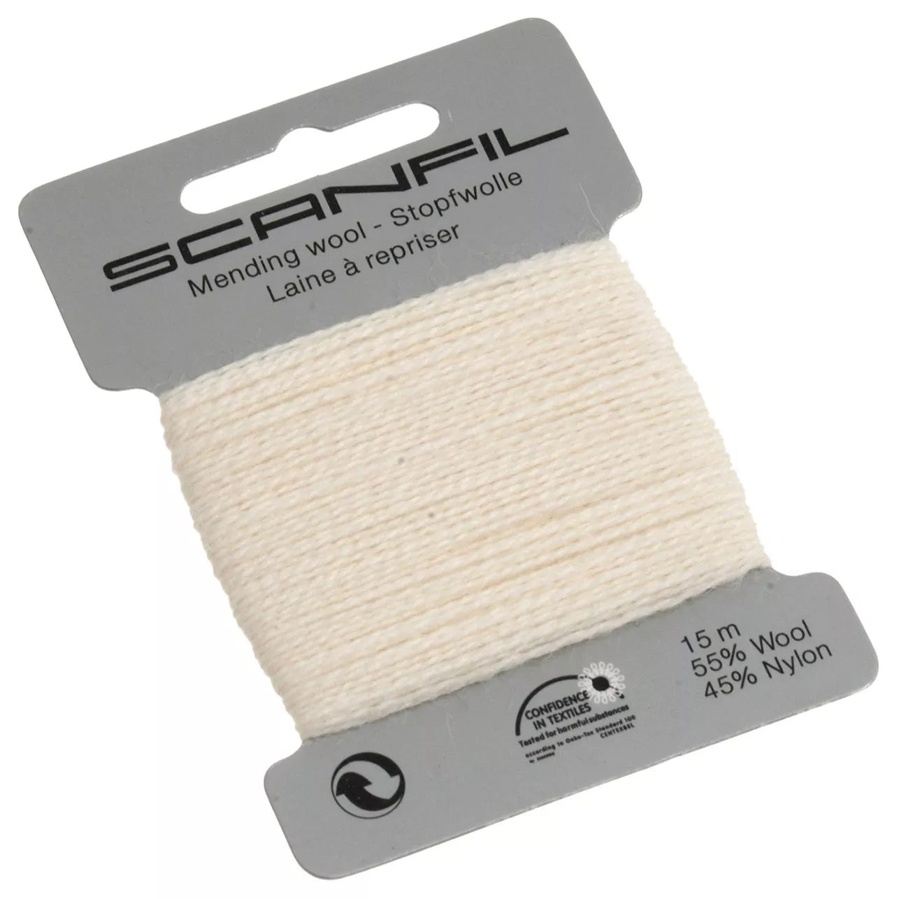 Scanfil mending wool 15m, wool nylon blend - British product