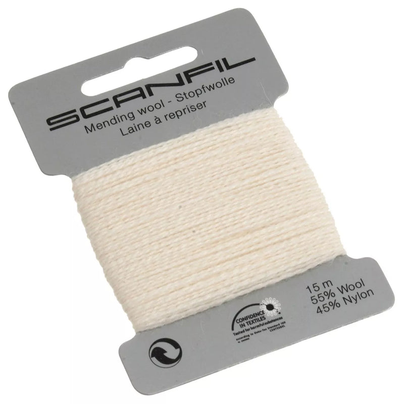 Scanfil mending wool 15m, wool nylon blend - British product