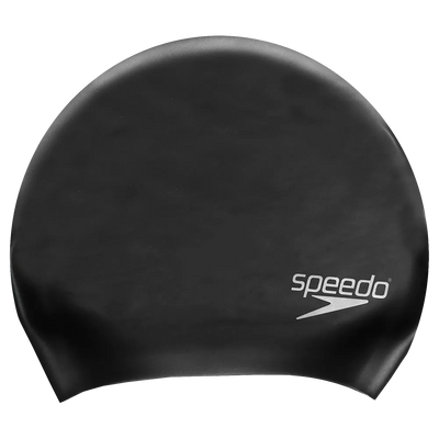 John Lewis Speedo Long Hair Swimming Cap, Black- Buy online at McGrocer