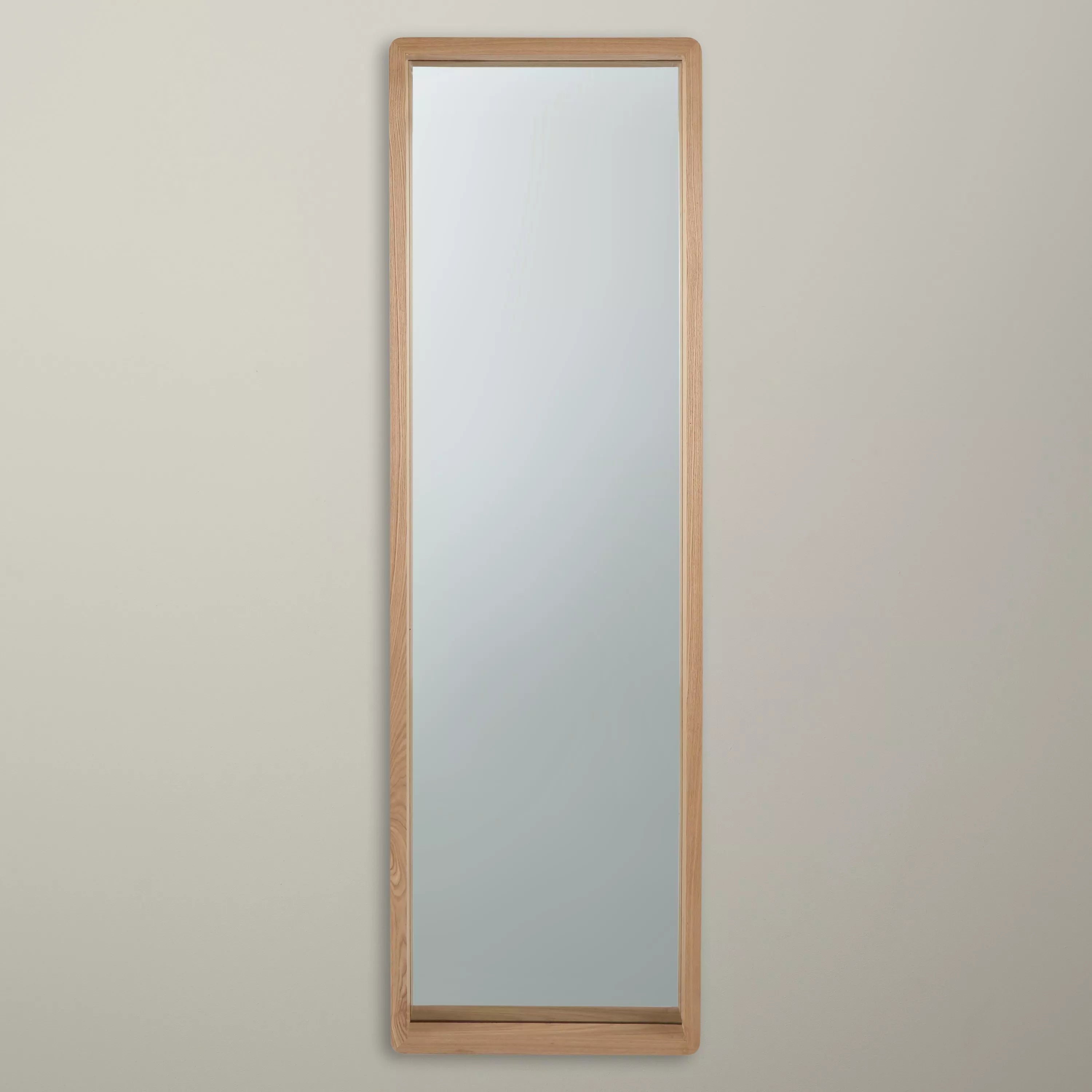 John Lewis oak wood full length mirror 143x43cm, imported from the UK