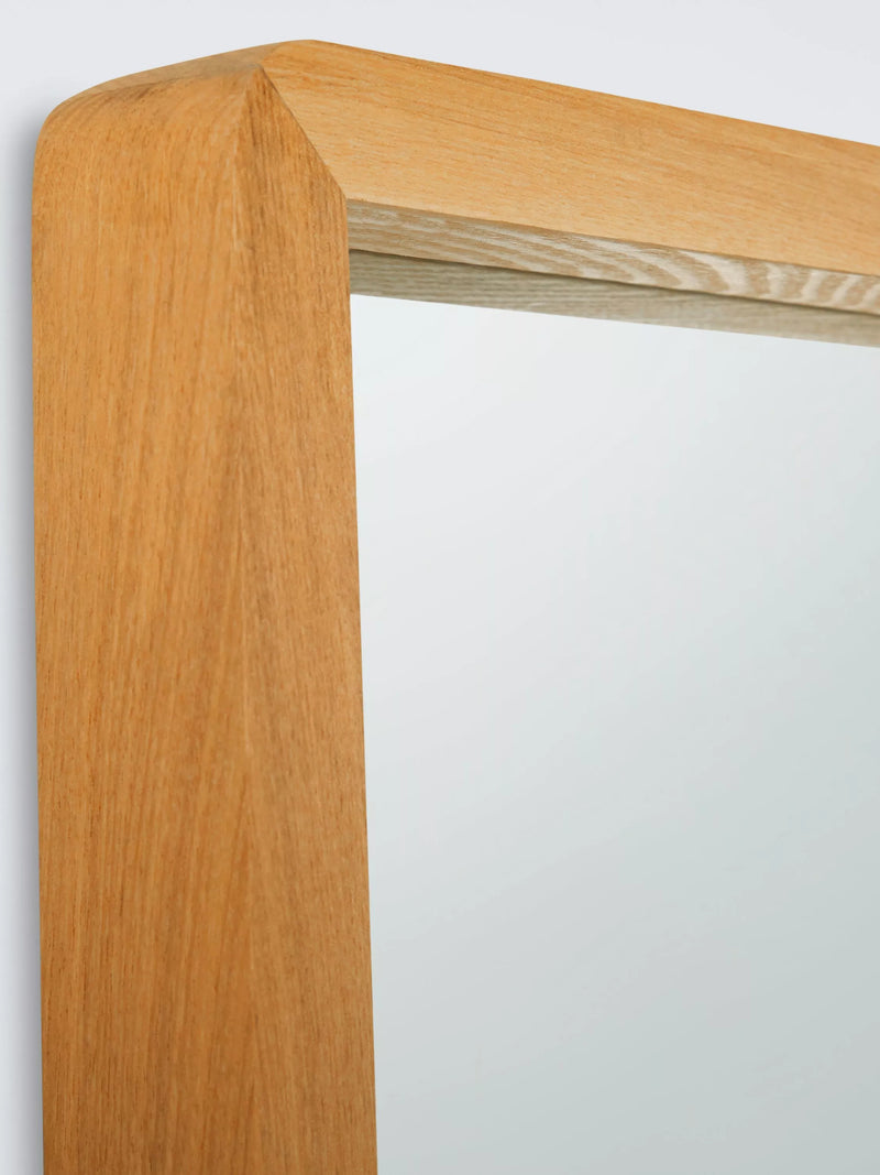 John Lewis oak wood full length mirror 143x43cm, imported from the UK
