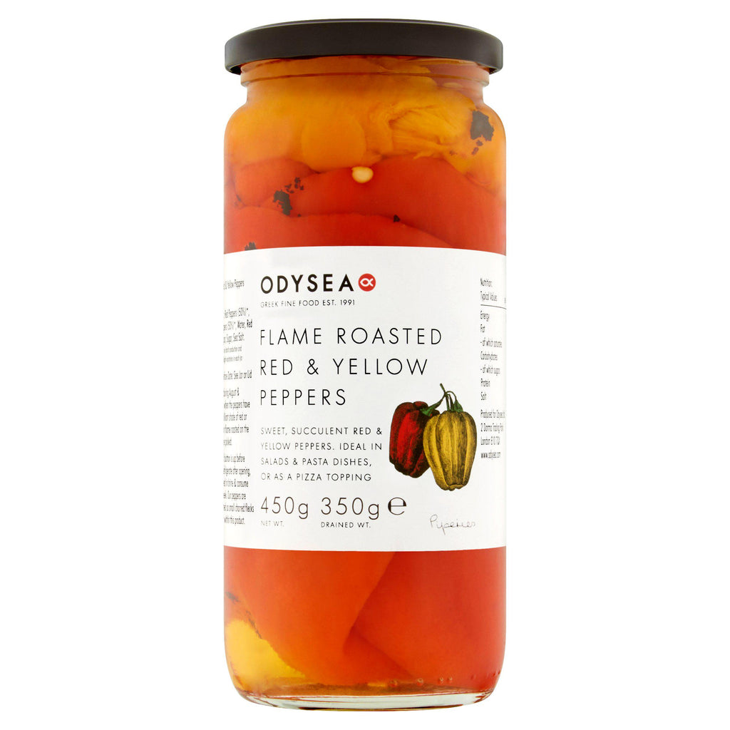 Odysea Roasted Red & Yellow Peppers 450g (350g*)