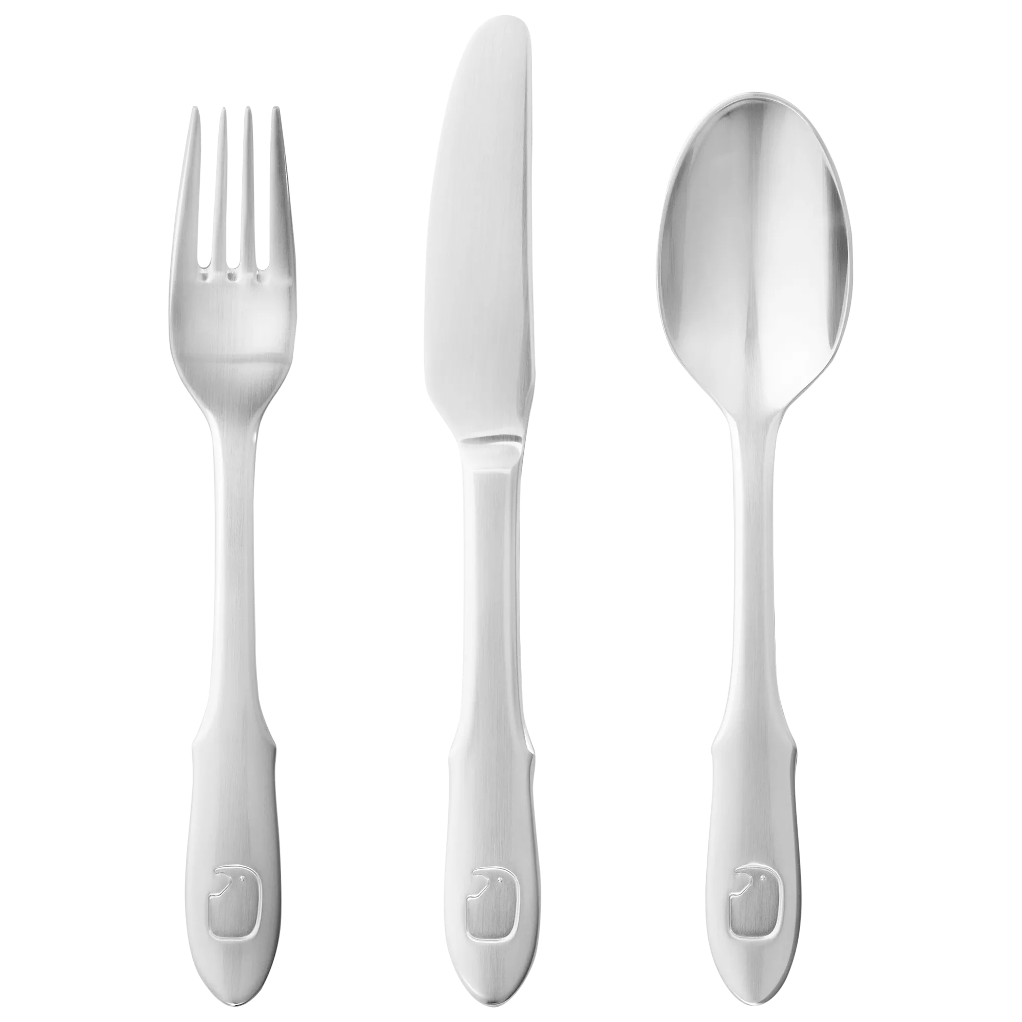Georg Jensen children's cutlery set with elephant design, UK version