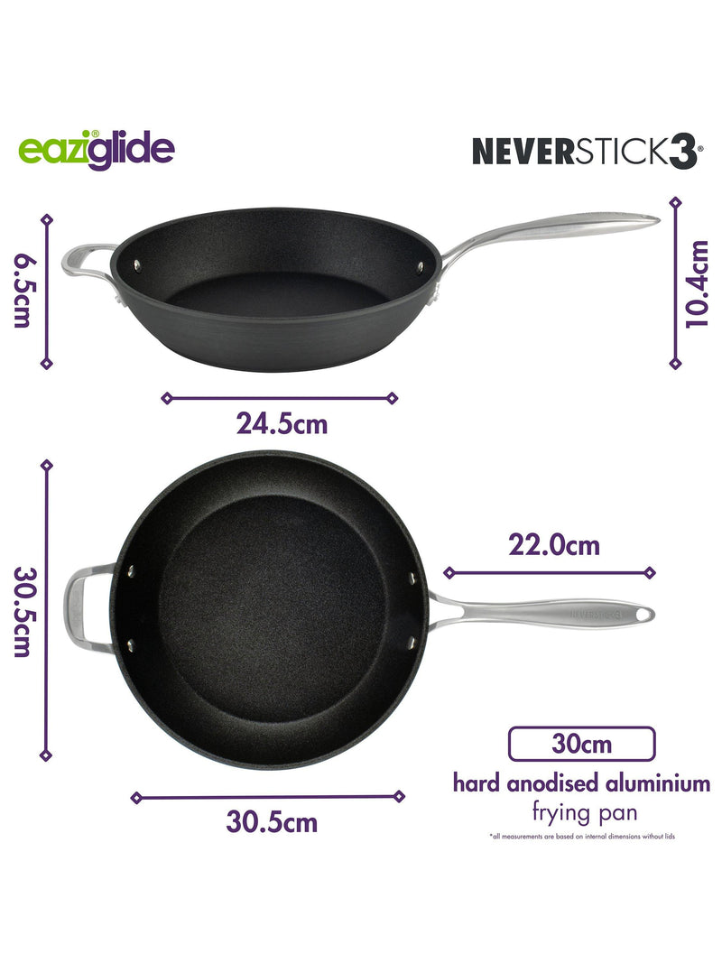 Eaziglide Neverstick3 Professional frying pan 30cm, imported from the UK