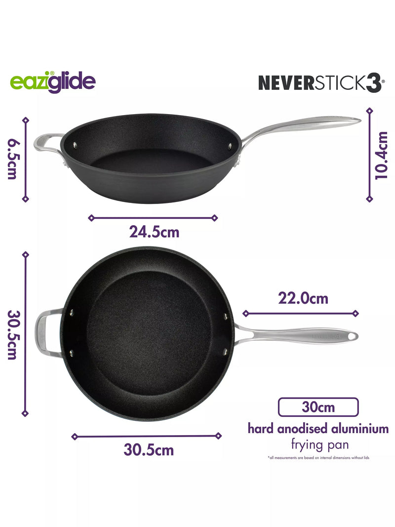 Eaziglide Neverstick3 Professional frying pan 30cm, imported from the UK