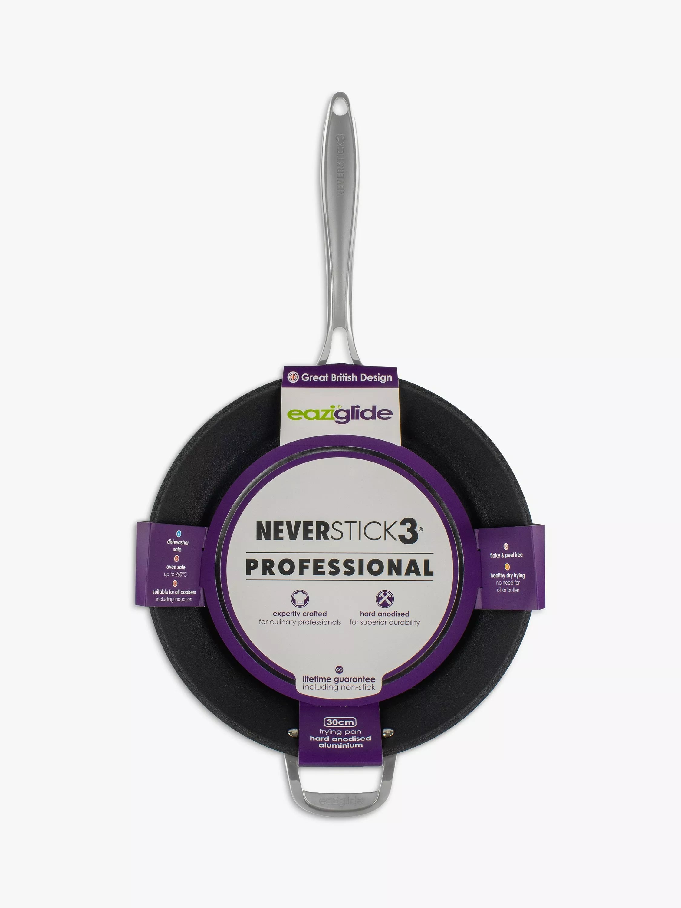 Eaziglide Neverstick3 Professional frying pan 30cm, imported from the UK