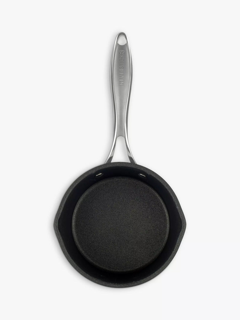 Eaziglide Neverstick3 Professional Non-Stick Milk Pan 16cm Diameter - British product
