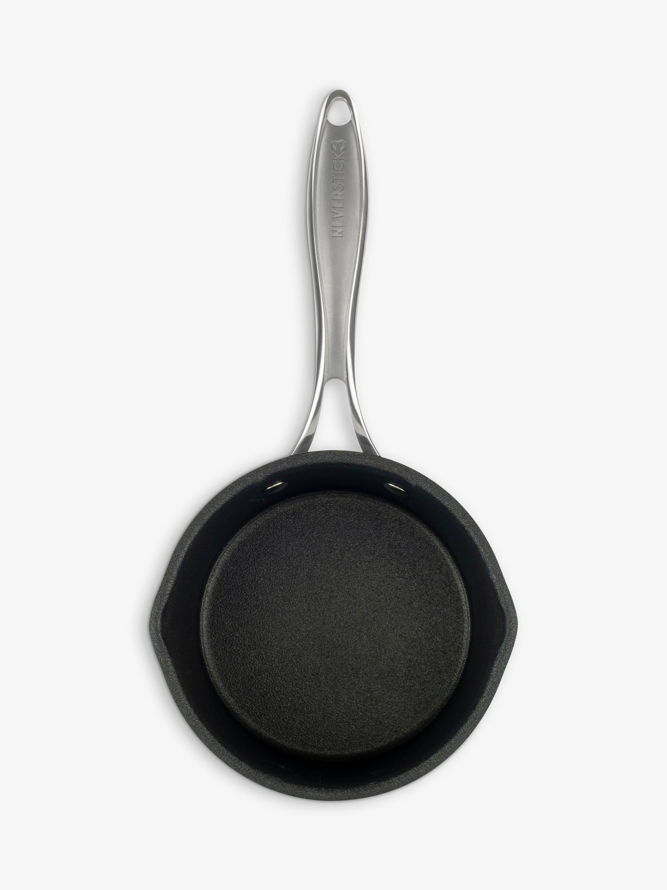 Eaziglide Neverstick3 Professional Non-Stick Milk Pan 16cm Diameter - British product
