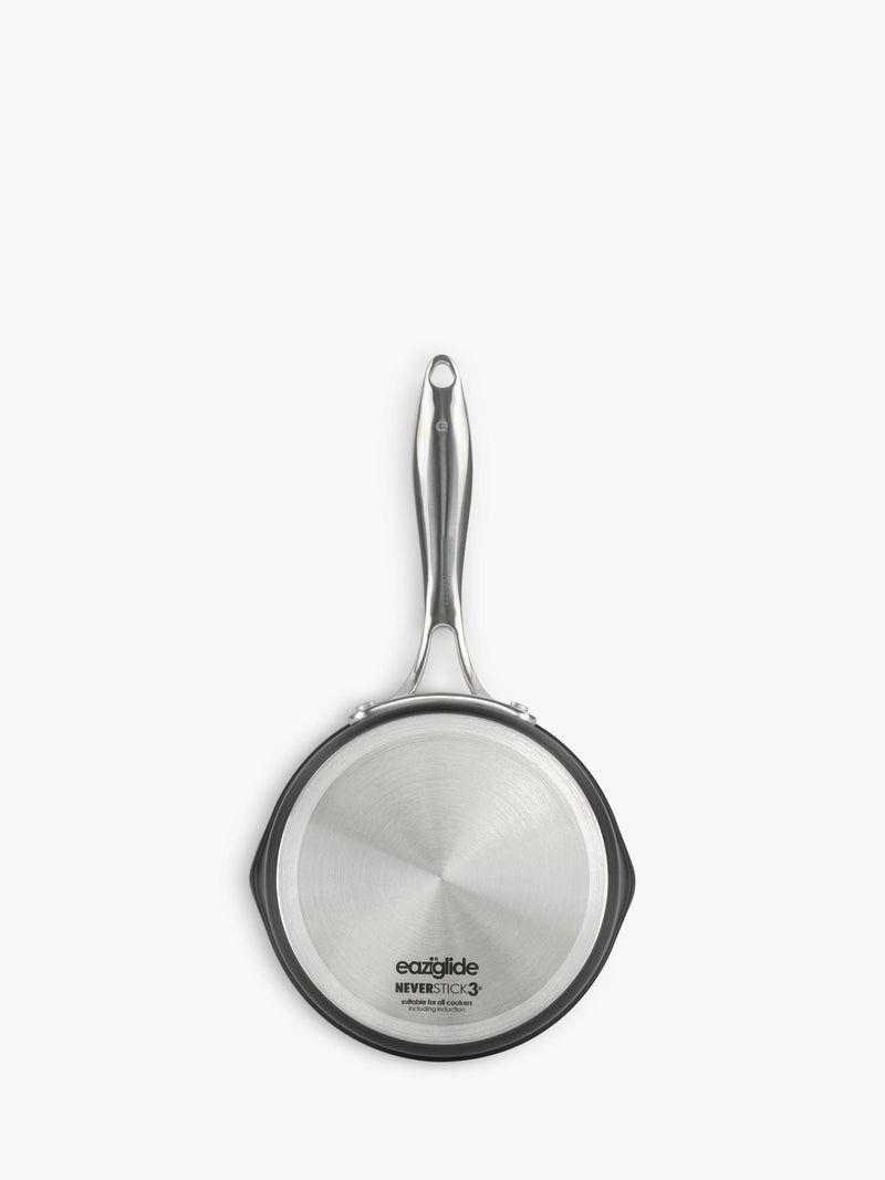 Eaziglide Neverstick3 Professional Non-Stick Milk Pan 16cm Diameter - British product