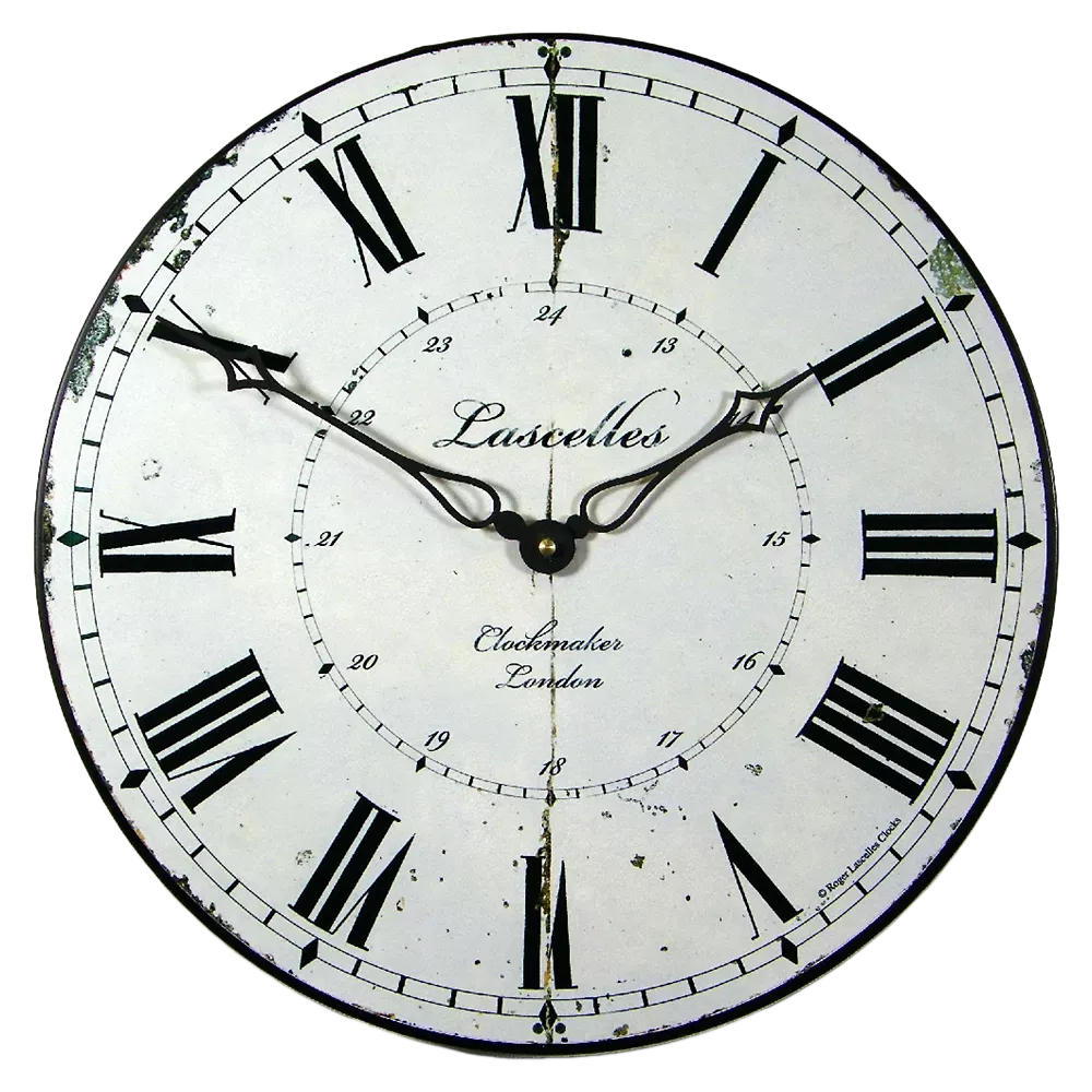 Lascelles Clockmaker's Clock 36cm diameter, UK version