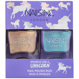 Nails Inc Sparkle Like a Unicorn Nail Polish Duo Kit, 2 x 14ml