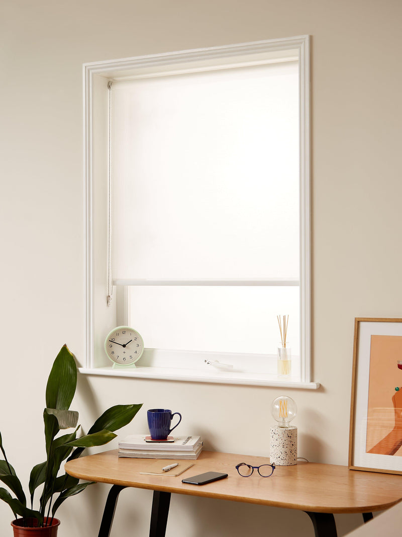 John Lewis sheer roller blind white 61x160cm - British product