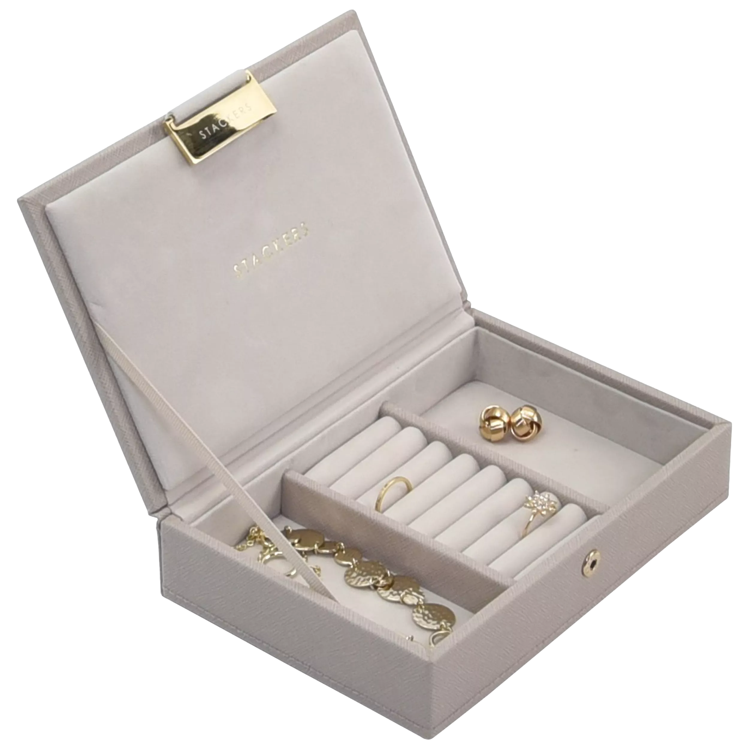 Stackers Mini Jewellery Box Lid - Pebble Grey
