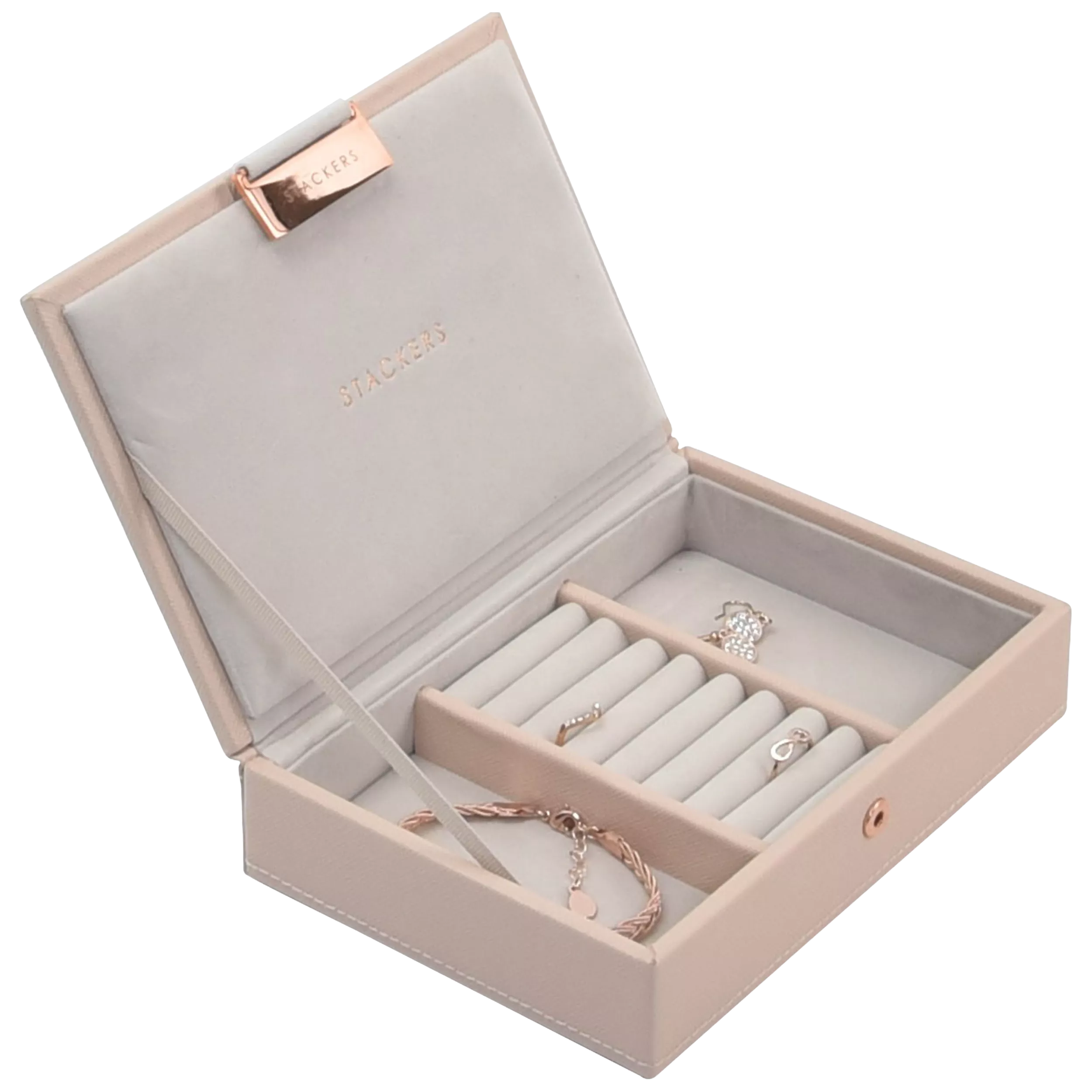 Stackers Mini Jewellery Box Lid - Taupe