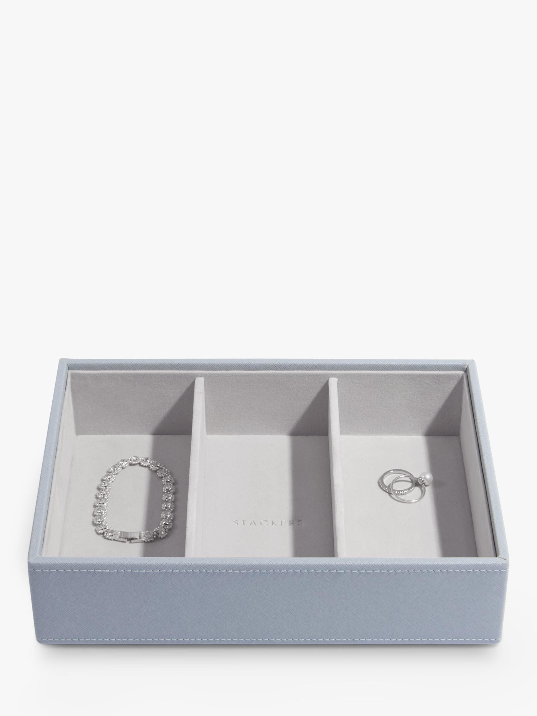 Stackers Pebble Grey watch and accessories storage tray (British brand)