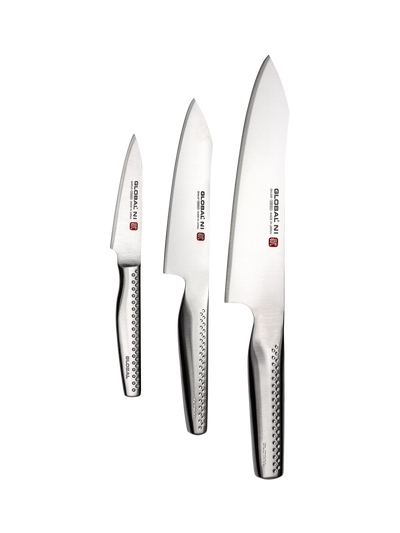 John Lewis Global Ni Stainless Steel Knife Set, 3 Piece- Buy online at McGrocer