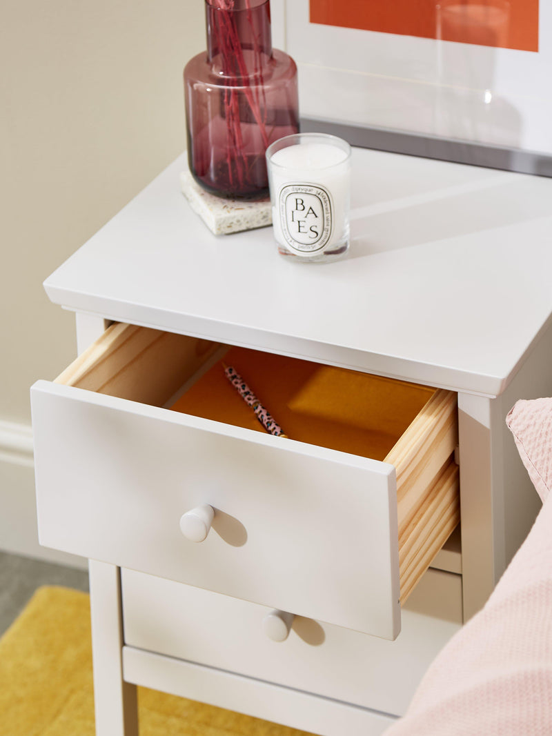 John Lewis Wilton bedside cabinet with two drawers - British product