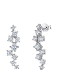 Jools by Jenny Brown cubic zirconia drop earrings silver, imported from the UK
