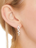 Jools by Jenny Brown cubic zirconia drop earrings silver, imported from the UK