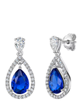 Jools by Jenny Brown cubic zirconia teardrop earrings, UK version