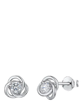 Jools by Jenny Brown cubic zirconia stud earrings sterling silver - British product