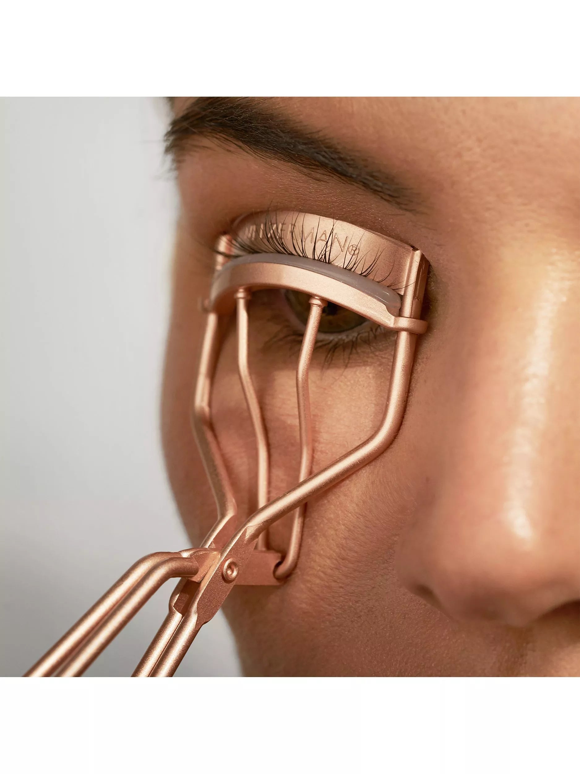Tweezerman rose gold eyelash curler, imported from the UK