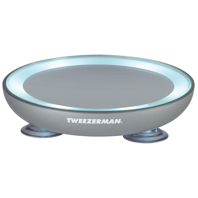 Tweezerman LED 15x magnifying mirror, imported from the UK