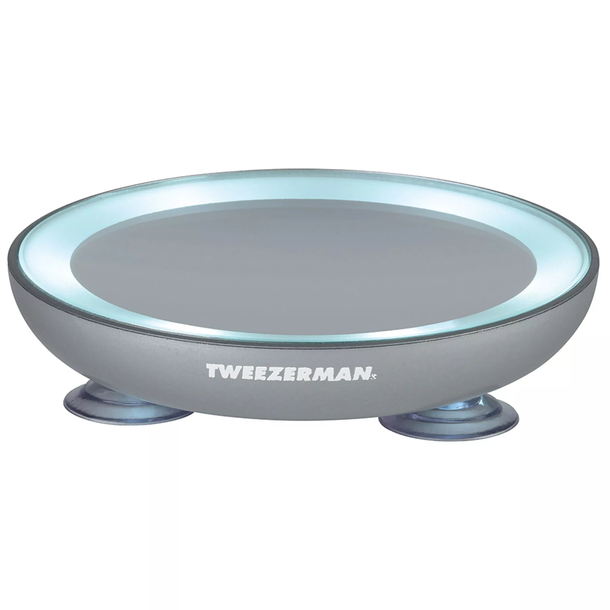 Tweezerman LED 15x magnifying mirror, imported from the UK