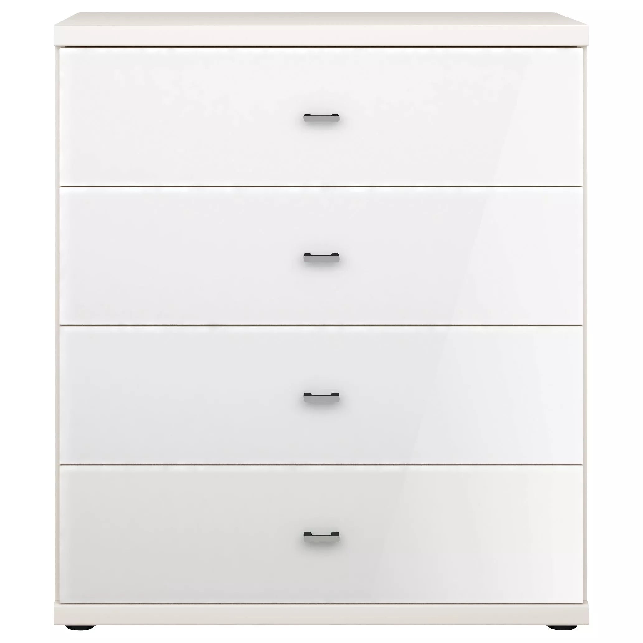 John Lewis Elstra Wide 4 Drawer Glass Front Chest