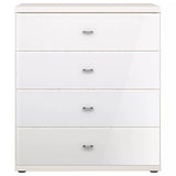 John Lewis Elstra Wide 4 Drawer Glass Front Chest