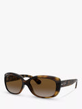 Ray-Ban Jackie Ohh Polarised Rectangular Sunglasses 58mm