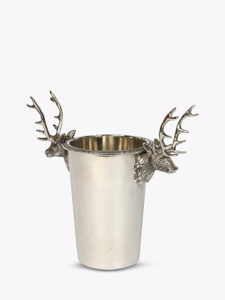 Culinary Concepts Stag Head Bottle Holder, Silver