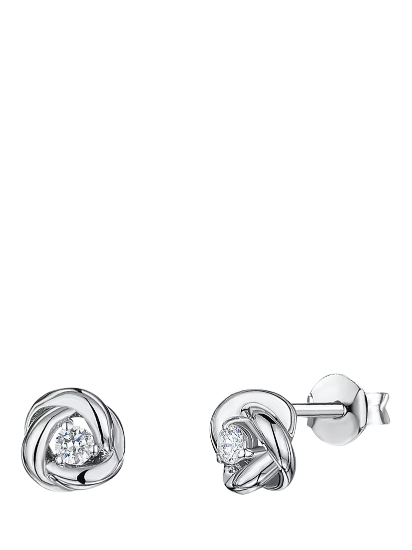 Jools by Jenny Brown cubic zirconia cross stud earrings, UK version