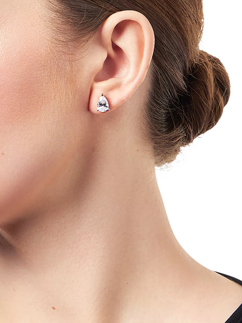 Jools by Jenny Brown silver cubic zirconia stud earrings, UK version