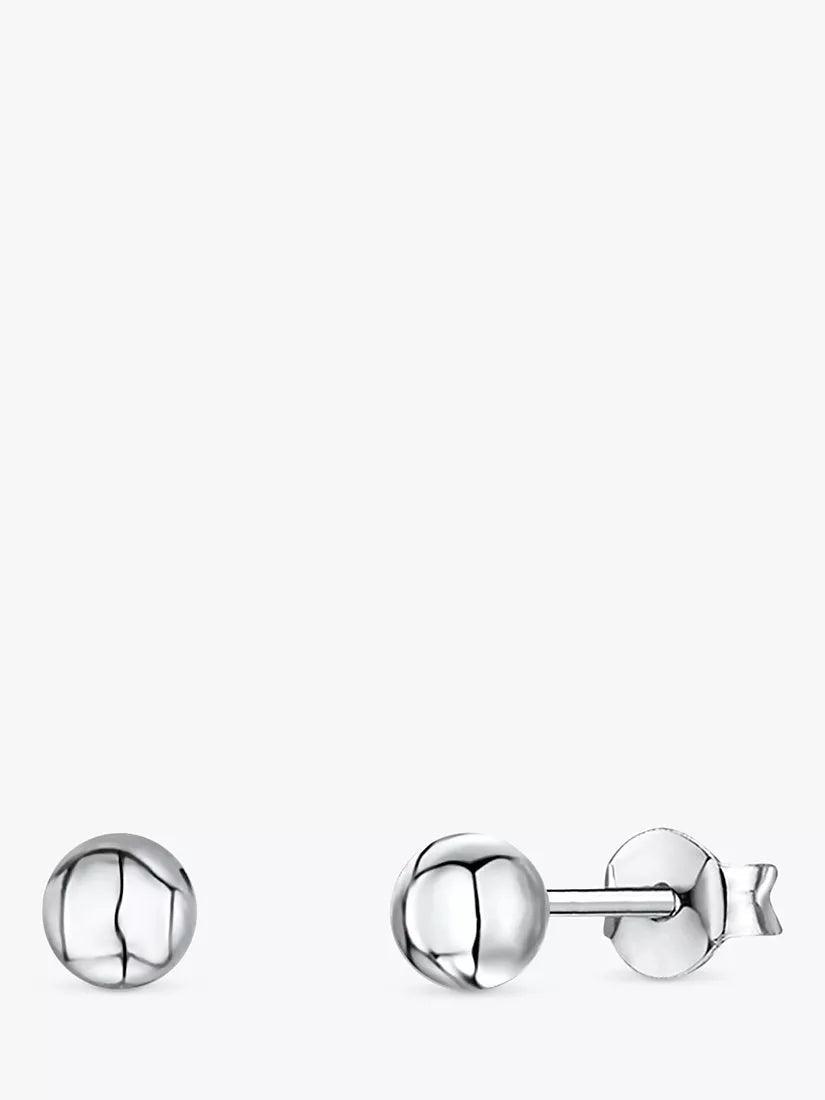 Jools by Jenny Brown Silver Ball Stud Earrings