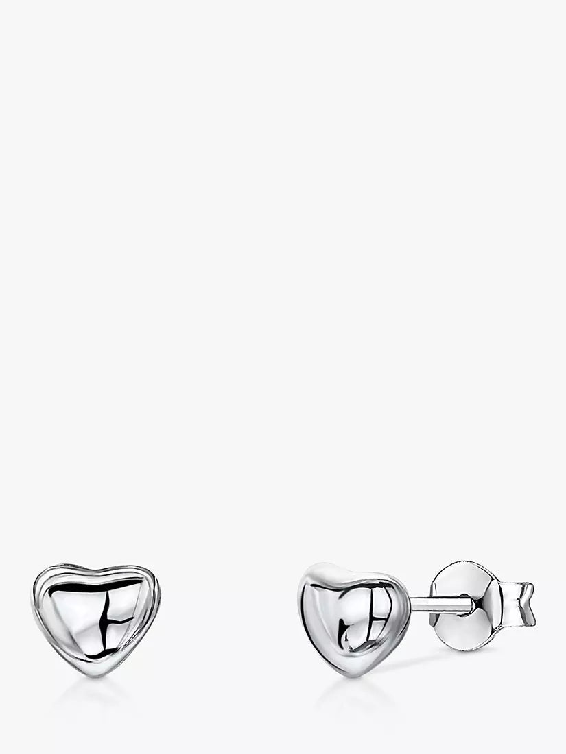 Jools by Jenny Brown heart stud earrings 6mm, UK version