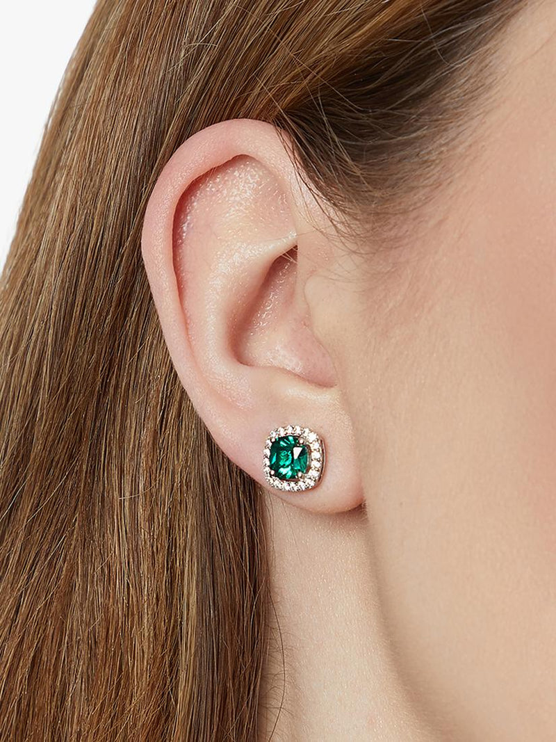 Jools by Jenny Brown cubic zirconia cushion stud earrings, imported from the UK