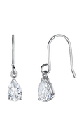 Jools by Jenny Brown sterling silver drop earrings with cubic zirconia - British product