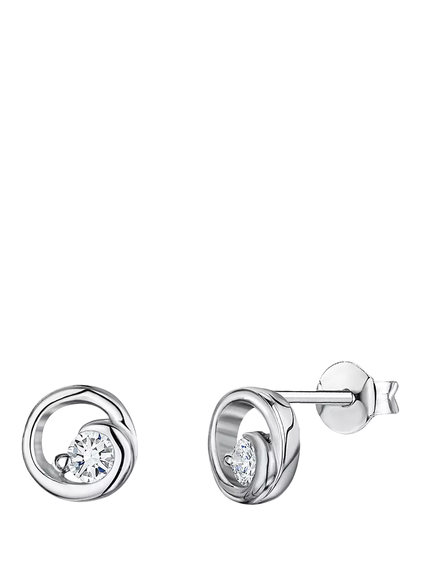 Jools by Jenny Brown cubic zirconia stud earrings - British product
