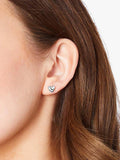 Jools by Jenny Brown polished heart stud earrings sterling silver (British brand)