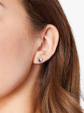 Jools by Jenny Brown polished heart stud earrings sterling silver (British brand)