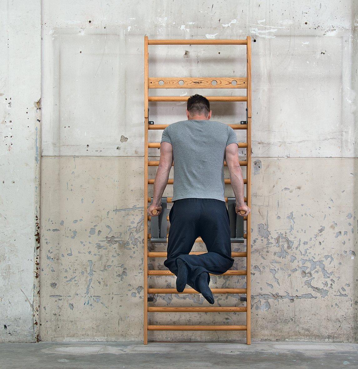 NOHRD WallBars 14 bars wall mounted fitness equipment, UK version