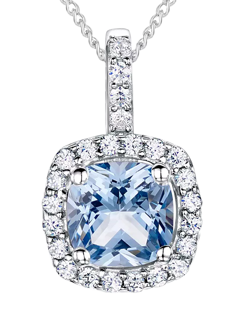 Jools by Jenny Brown Cubic Zirconia Curved Square Necklace