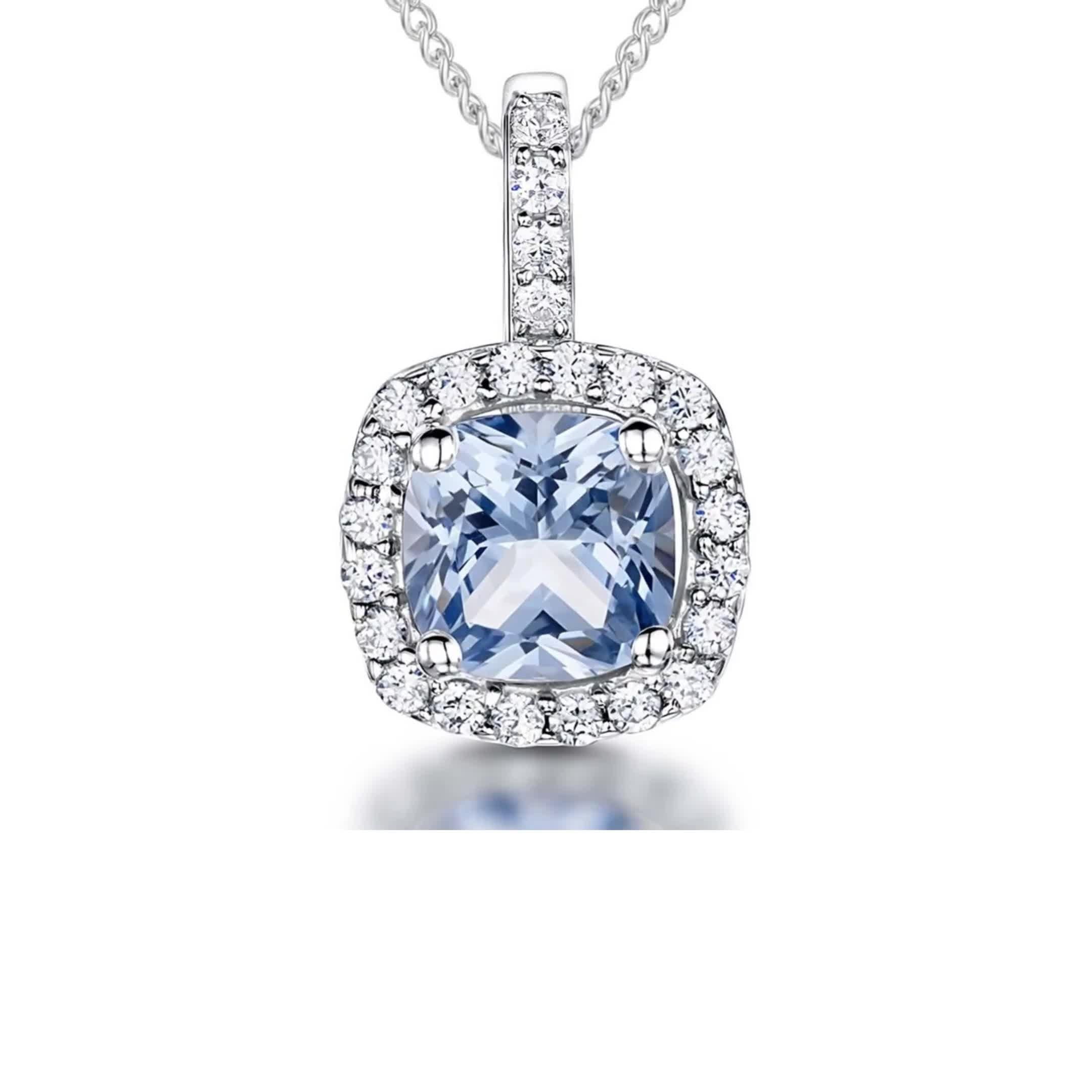 Jools cubic zirconia curved square necklace 16 inch, imported from the UK