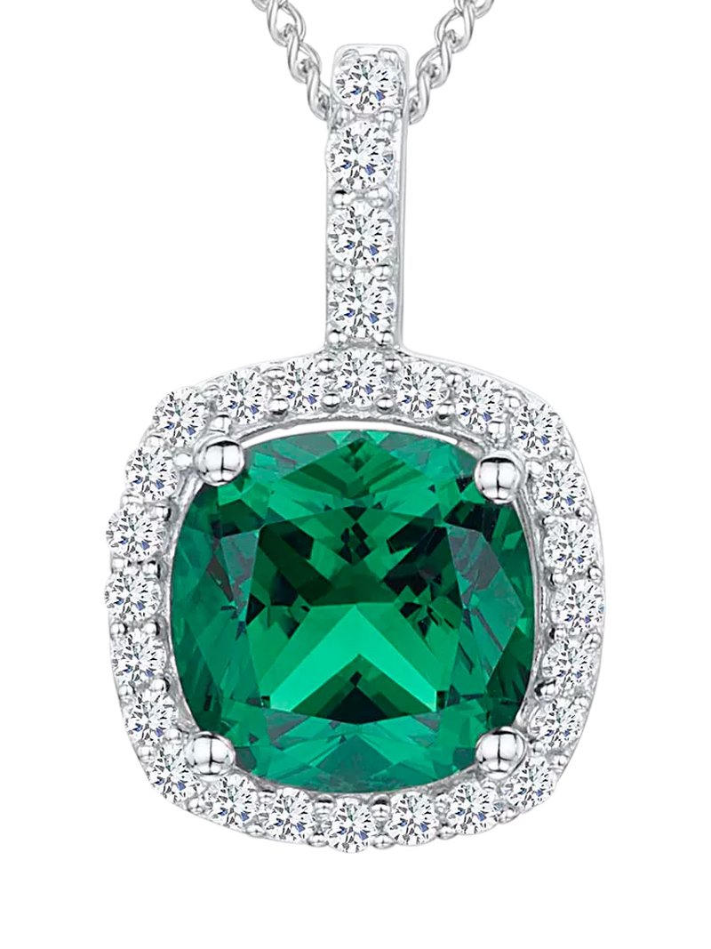 Jools cubic zirconia curved square necklace 16 inch, imported from the UK