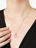 Jools by Jenny Brown cubic zirconia wishbone necklace, imported from the UK