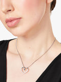 Jools by Jenny Brown cubic zirconia looped heart necklace 16 inch, imported from the UK