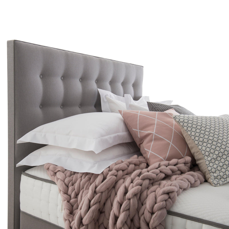 Silentnight full height buttoned headboard super king, imported from the UK