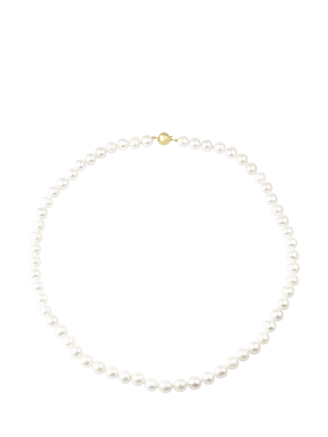 E.W Adams white freshwater pearl necklace 18 inch, UK version