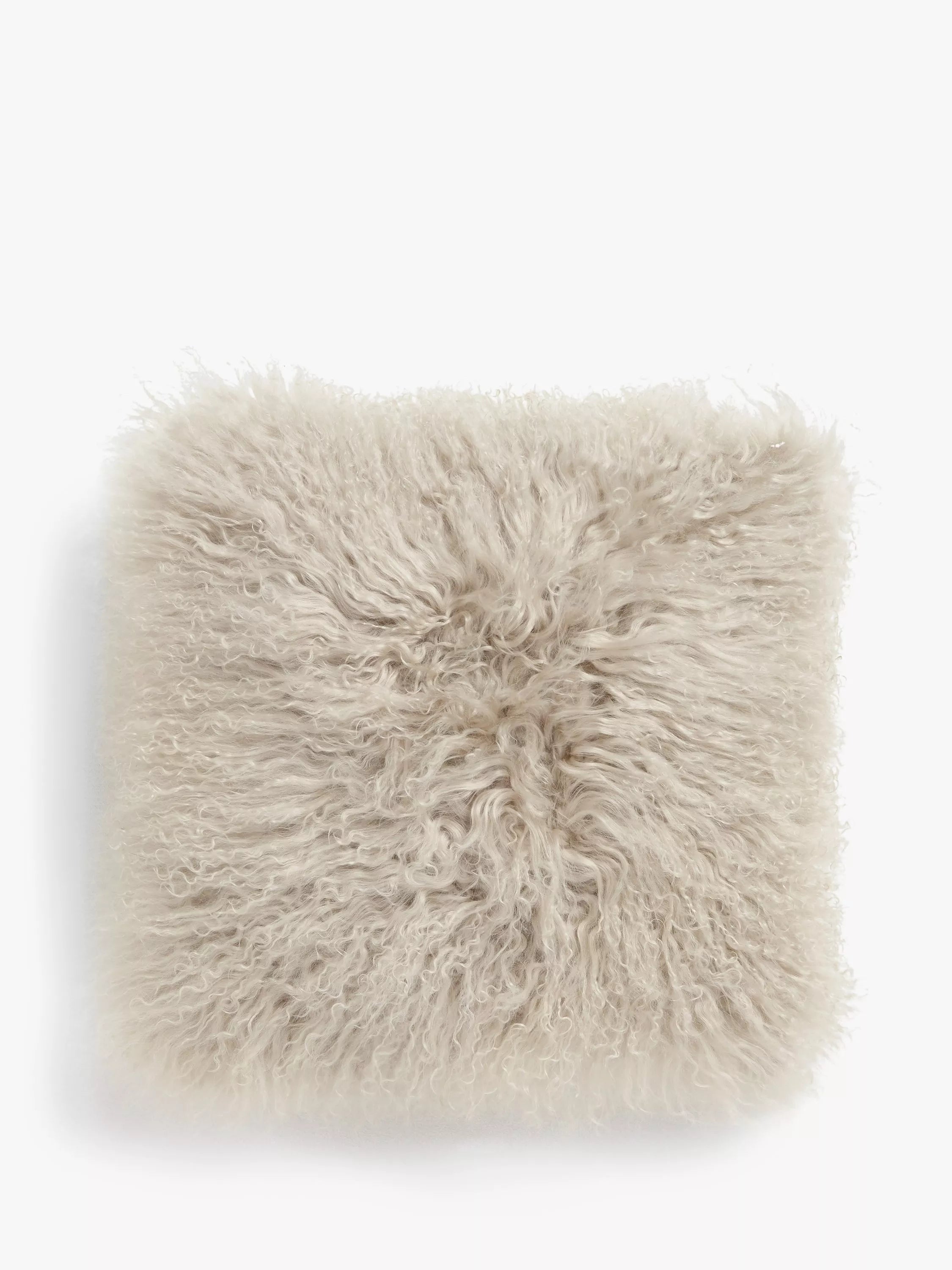 John Lewis Mongolian sheepskin cushion 38cm (British brand)